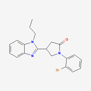 1-(2-bromophenyl)-4-(1-propyl-1H-benzimidazol-2-yl)pyrrolidin-2-one