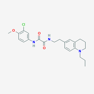 N1-(3-chloro-4-methoxyphenyl)-N2-(2-(1-propyl-1,2,3,4-tetrahydroquinolin-6-yl)ethyl)oxalamide