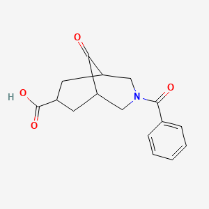 3-benzoyl-9-oxo-3-azabicyclo[3.3.1]nonane-7-carboxylic Acid