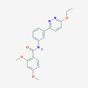 molecular formula C21H21N3O4 B2722527 N-(3-(6-乙氧吡啶-3-基)苯基)-2,4-二甲氧基苯甲酰胺 CAS No. 899986-61-9