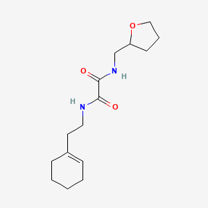 N-[2-(cyclohexen-1-yl)ethyl]-N'-(oxolan-2-ylmethyl)oxamide