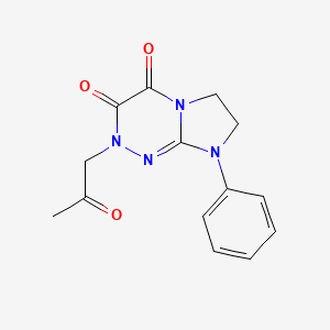 2-(2-oxopropyl)-8-phenyl-7,8-dihydroimidazo[2,1-c][1,2,4]triazine-3,4(2H,6H)-dione