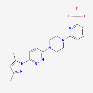 3-(3,5-Dimethylpyrazol-1-yl)-6-[4-[6-(trifluoromethyl)pyridin-2-yl]piperazin-1-yl]pyridazine