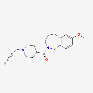 7-methoxy-2-[1-(prop-2-yn-1-yl)piperidine-4-carbonyl]-2,3,4,5-tetrahydro-1H-2-benzazepine