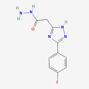 2-[5-(4-fluorophenyl)-4H-1,2,4-triazol-3-yl]acetohydrazide