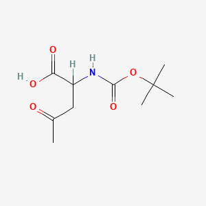 2-{[(Tert-butoxy)carbonyl]amino}-4-oxopentanoic acid