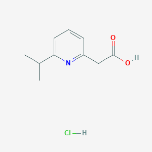 molecular formula C10H14ClNO2 B2722554 2-(6-Isopropylpyridin-2-yl)acetic acid hydrochloride CAS No. 2197054-47-8