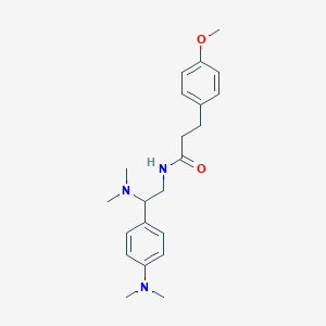 molecular formula C22H31N3O2 B2722563 N-[2-(dimethylamino)-2-[4-(dimethylamino)phenyl]ethyl]-3-(4-methoxyphenyl)propanamide CAS No. 946217-49-8