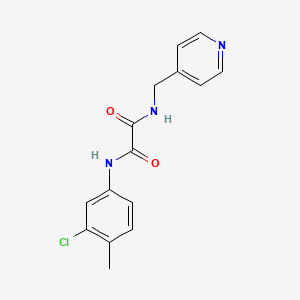 molecular formula C15H14ClN3O2 B2722569 N'-(3-氯-4-甲基苯基)-N-(吡啶-4-基甲基)羟酰胺 CAS No. 838895-06-0