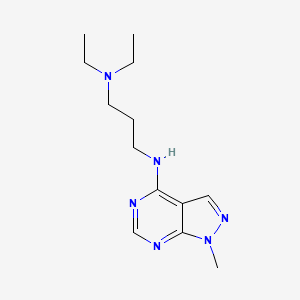 N,N-diethyl-N'-(1-methyl-1H-pyrazolo[3,4-d]pyrimidin-4-yl)propane-1,3-diamine
