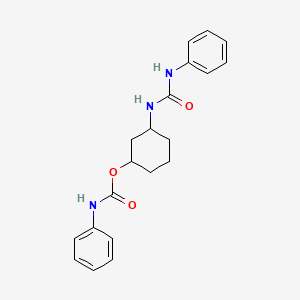 molecular formula C20H23N3O3 B2722597 3-(3-Phenylureido)cyclohexyl phenylcarbamate CAS No. 1351634-81-5