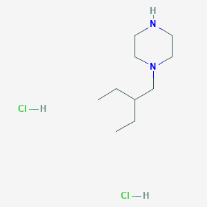 molecular formula C10H24Cl2N2 B2722600 1-(2-Ethylbutyl)piperazine;dihydrochloride CAS No. 2460755-07-9