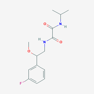 molecular formula C14H19FN2O3 B2722601 N1-(2-(3-fluorophenyl)-2-methoxyethyl)-N2-isopropyloxalamide CAS No. 1795455-32-1