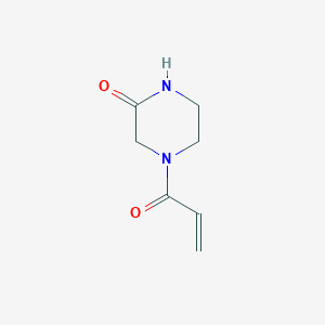 molecular formula C7H10N2O2 B2722613 4-丙烯酰基哌嗪-2-酮 CAS No. 1156697-89-0
