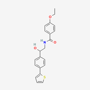 molecular formula C21H21NO3S B2722614 4-ethoxy-N-{2-hydroxy-2-[4-(thiophen-2-yl)phenyl]ethyl}benzamide CAS No. 2380182-95-4