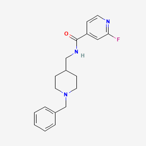 molecular formula C19H22FN3O B2722618 N-[(1-Benzylpiperidin-4-yl)methyl]-2-fluoropyridine-4-carboxamide CAS No. 2027690-42-0