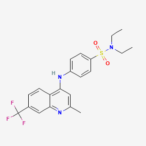 molecular formula C21H22F3N3O2S B2722626 C21H22F3N3O2S CAS No. 881940-83-6