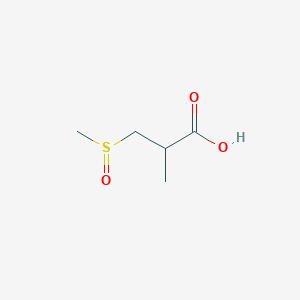 molecular formula C5H10O3S B2722631 3-Methanesulfinyl-2-methylpropanoic acid CAS No. 1248666-78-5