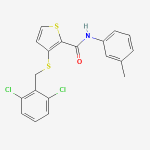3-[(2,6-dichlorobenzyl)sulfanyl]-N-(3-methylphenyl)-2-thiophenecarboxamide
