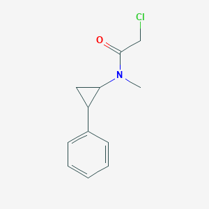 2-Chloro-N-methyl-N-(2-phenylcyclopropyl)acetamide