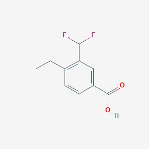molecular formula C10H10F2O2 B2722648 3-(Difluoromethyl)-4-ethylbenzoic acid CAS No. 2248379-62-4