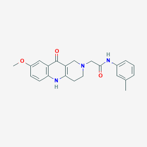 2-(8-methoxy-10-oxo-3,4-dihydrobenzo[b][1,6]naphthyridin-2(1H,5H,10H)-yl)-N-(m-tolyl)acetamide