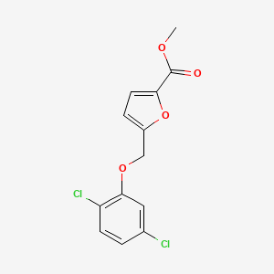 molecular formula C13H10Cl2O4 B2722663 Methyl 5-[(2,5-dichlorophenoxy)methyl]-2-furoate CAS No. 364739-46-8