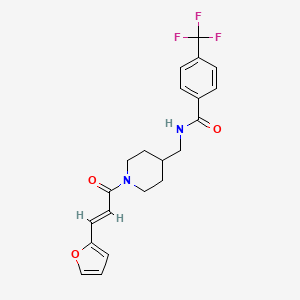 (E)-N-((1-(3-(furan-2-yl)acryloyl)piperidin-4-yl)methyl)-4-(trifluoromethyl)benzamide