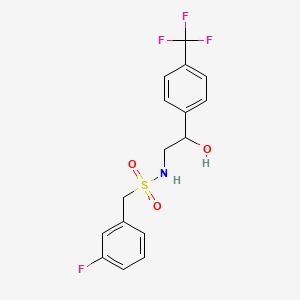 1-(3-fluorophenyl)-N-(2-hydroxy-2-(4-(trifluoromethyl)phenyl)ethyl)methanesulfonamide