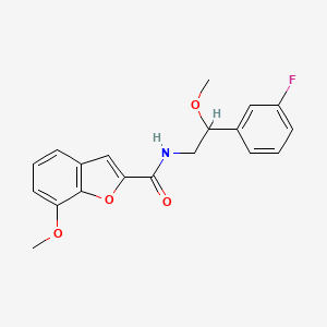 N-[2-(3-fluorophenyl)-2-methoxyethyl]-7-methoxy-1-benzofuran-2-carboxamide