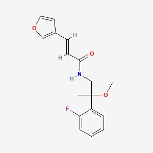 (E)-N-(2-(2-fluorophenyl)-2-methoxypropyl)-3-(furan-3-yl)acrylamide