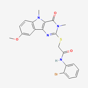 molecular formula C21H19BrN4O3S B2722707 6-{[4-(cyclopropylcarbonyl)piperazin-1-yl]sulfonyl}-3-ethyl-1,3-benzothiazol-2(3H)-one CAS No. 1113102-34-3