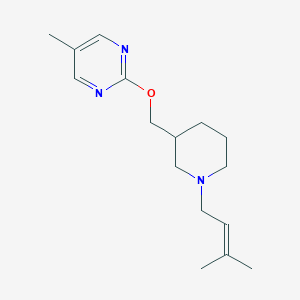 5-Methyl-2-[[1-(3-methylbut-2-enyl)piperidin-3-yl]methoxy]pyrimidine