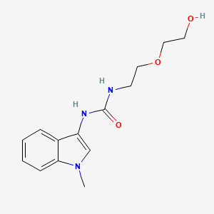 molecular formula C14H19N3O3 B2722710 1-(2-(2-hydroxyethoxy)ethyl)-3-(1-methyl-1H-indol-3-yl)urea CAS No. 923067-78-1