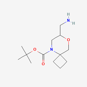 Tert-butyl 7-(aminomethyl)-8-oxa-5-azaspiro[3.5]nonane-5-carboxylate