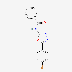 molecular formula C15H10BrN3O2 B2722715 N-(5-(4-溴苯基)-1,3,4-氧代噻二唑-2-基)苯甲酰胺 CAS No. 126631-01-4