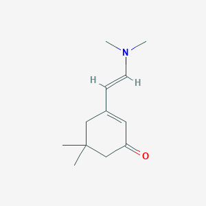 molecular formula C12H19NO B2722716 3-[(E)-2-(dimethylamino)ethenyl]-5,5-dimethylcyclohex-2-en-1-one CAS No. 128475-82-1