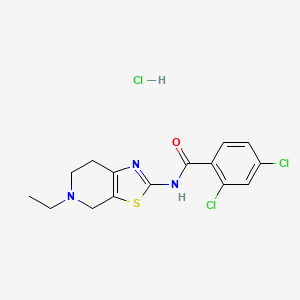 2,4-dichloro-N-(5-ethyl-4,5,6,7-tetrahydrothiazolo[5,4-c]pyridin-2-yl)benzamide hydrochloride