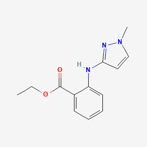 Ethyl 2-[(1-methylpyrazol-3-yl)amino]benzoate