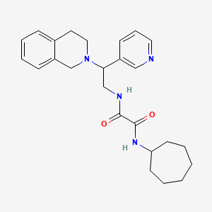 N-cycloheptyl-N'-[2-(3,4-dihydroisoquinolin-2(1H)-yl)-2-pyridin-3-ylethyl]ethanediamide