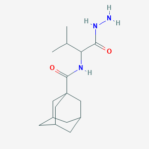 molecular formula C16H27N3O2 B2722748 N-[1-(肼基甲酰)-2-甲基丙基]金刚烷-1-甲酰胺 CAS No. 1396979-83-1