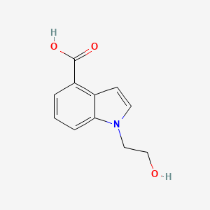 molecular formula C11H11NO3 B2722751 1-(2-羟乙基)吲哚-4-羧酸 CAS No. 1096307-72-0