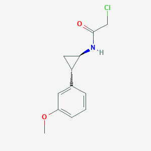 2-Chloro-N-[(1R,2S)-2-(3-methoxyphenyl)cyclopropyl]acetamide