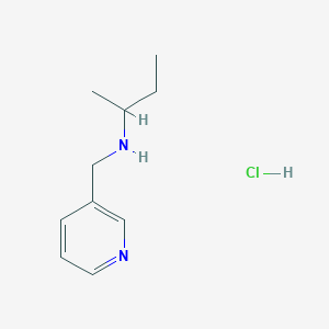 molecular formula C10H17ClN2 B2722754 N-(3-Pyridinylmethyl)-2-butanamine hydrochloride CAS No. 1049678-15-0; 869941-70-8