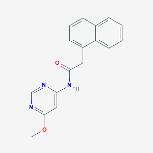 molecular formula C17H15N3O2 B2722755 N-(6-甲氧嘧啶-4-基)-2-(萘-1-基)乙酰胺 CAS No. 1396857-44-5
