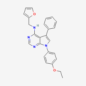 7-(4-ethoxyphenyl)-N-(furan-2-ylmethyl)-5-phenyl-7H-pyrrolo[2,3-d]pyrimidin-4-amine