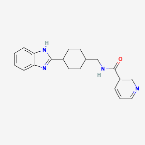 N-((4-(1H-benzo[d]imidazol-2-yl)cyclohexyl)methyl)nicotinamide