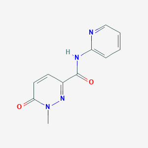 1-methyl-6-oxo-N-(pyridin-2-yl)-1,6-dihydropyridazine-3-carboxamide