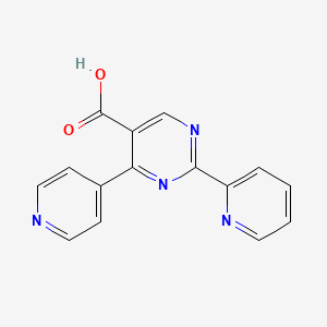 2-(2-Pyridinyl)-4-(4-pyridinyl)-5-pyrimidinecarboxylic acid