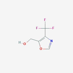molecular formula C5H4F3NO2 B2722782 (4-(Trifluoromethyl)oxazol-5-yl)methanol CAS No. 1824624-51-2